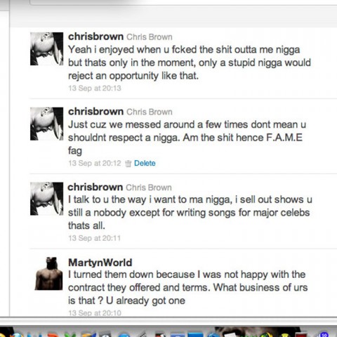 Chris Brown met Gay Sex